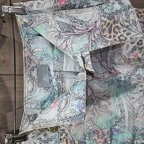 Via Tolentino Midi Skirt Geo Leopard Floral 34 - Picture 6 of 10